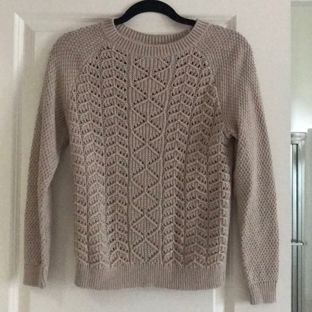 Knit Sweater - oatmeal color
